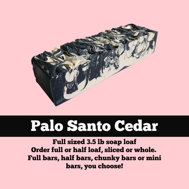 SOAP 3.5 lb Palo Santo Cedar Soap Loaf, Wholesale Soap, Vegan Soap, Cold Processed Soap, Natural Soap, Christmas Gift, FREE SHIPPING image 1