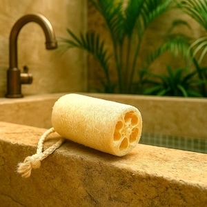 Organic Natural 4&quot; Luffa, Luffa, Luffa, vegane Luffa, Naturschwamm, Peeling-Luffa, Luffa-Kürbis, Spa- und Geschenkkorb-Accessoire, Geschenk