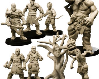 God of War STL Bundle | Kratos Collection God of War 3D STL Package | Kratos & Atreus Digital Models for Digital Download for 3D Printing