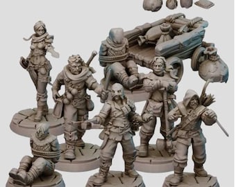 Gaalad Bandits STL 3D Stl Miniature Päckchen
