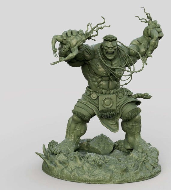 Hulk vs Wolverine , Spider man , rhino ,iron spider ,black cat , Marvel   miniature Stl, Game Stl, 3d printer