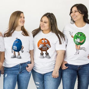 M&M Candies T Shirt, M And M Matching Family Shirt Group MM shirt halloween candy halloween costumes M M Family Costume Shirt K-10052306