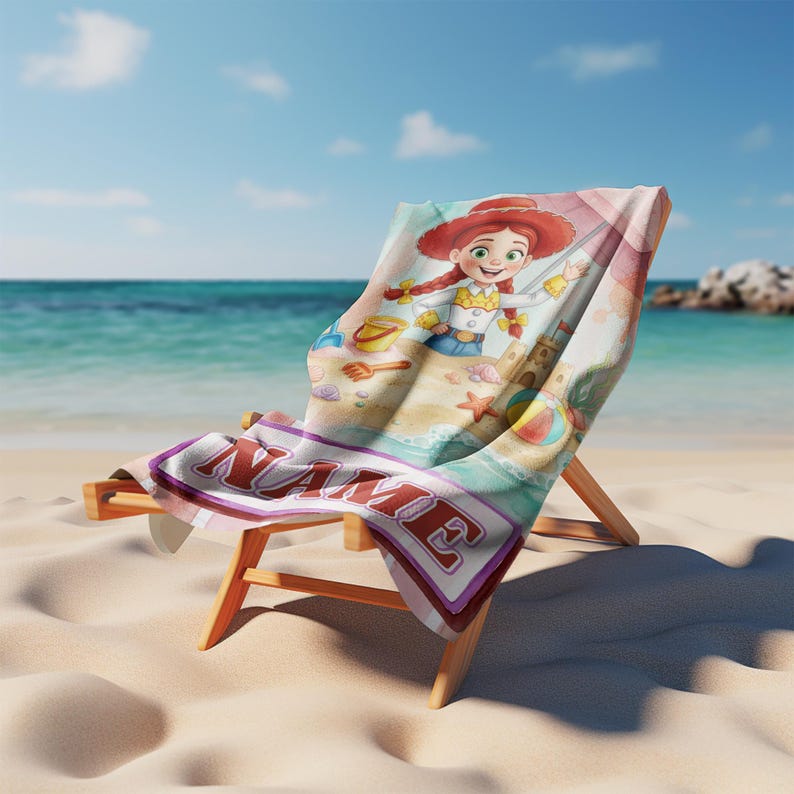 Toalla de playa personalizada de Disney Pixar Toy Story, Buzz Lightyear Woody Cumpleaños Niño Baño Piscina Verano Playa Viaje, WDW Disney Verano AYET18 imagen 3