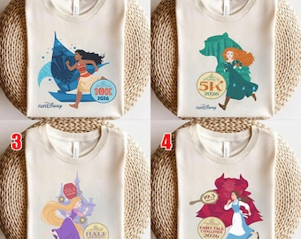 Disney Princess Yoga Half Marathon Weekend 2025 Shirt, Disney Epcot Moana Belle Shirt, Runner 5K 10K Half Marathon Tee AXLF12