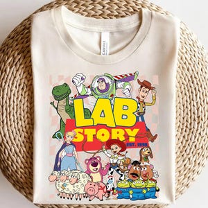 Toy Story Lab Week Shirt, Lab Story Woody Buzz Jessie Tee, Funny Science STEM Gift, Researcher Technician Coworker T-Shirt AXLJ03