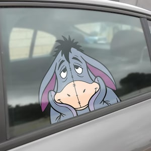 Winnie The Pooh Peekaboo Peeker Peeking Car Window Decal - Bumper Waterproof Vinyl Sticker - Disney Winnie The Pooh - Pack Stickers SLXG17