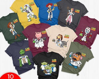 Disneyland Toy Story Lab Week 2026 Shirt, Buzz Lightyear Woody Jessie Bo Peep Lab Story 2026, Lab Team, Med Lab Clinical Laboratory OIQR06