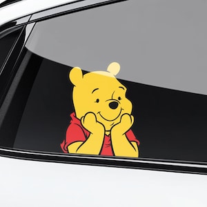 Winnie The Pooh Peekaboo Peeker Peeking Car Window Decal - Bumper Waterproof Vinyl Sticker - Disney Winnie The Pooh - Pack Stickers SLXG17