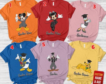 Disney Graduation 2026 Shirt, Senior Mickey And Friends Shirt, Graduation Party Shirts, Grad Squad Shirt, Senior Class Of 2026 SKTM08