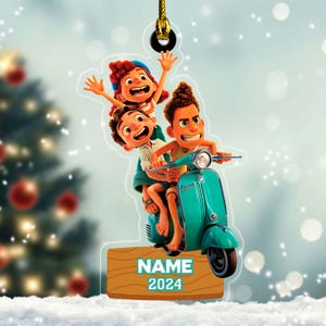 Personalized Luca Christmas 2024 Ornament, Custom Luca and Friends 2023 Ornament, Luca Ornament, Christmas 2024 Decor Tree Ornament SE2OI16