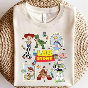 Toy Story Lab Week Shirt, Lab Story Woody Buzz Jessie Tee, Funny Science STEM Gift, Researcher Technician Coworker T-Shirt AXLJ04
