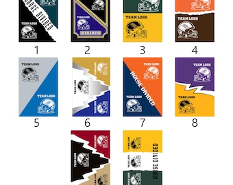 Custom Team House Divided Garden Flag/Personalized House Divided Baseball Flag/Football Team Flag/American Football Garden Flag OFW419