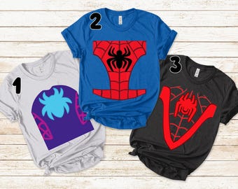 Spidey and His Amazing Friends Costume Halloween Shirt, Spider Man Costume Shirt, Miles Morales Ghost Spider Halloween Shirt E1LZ03