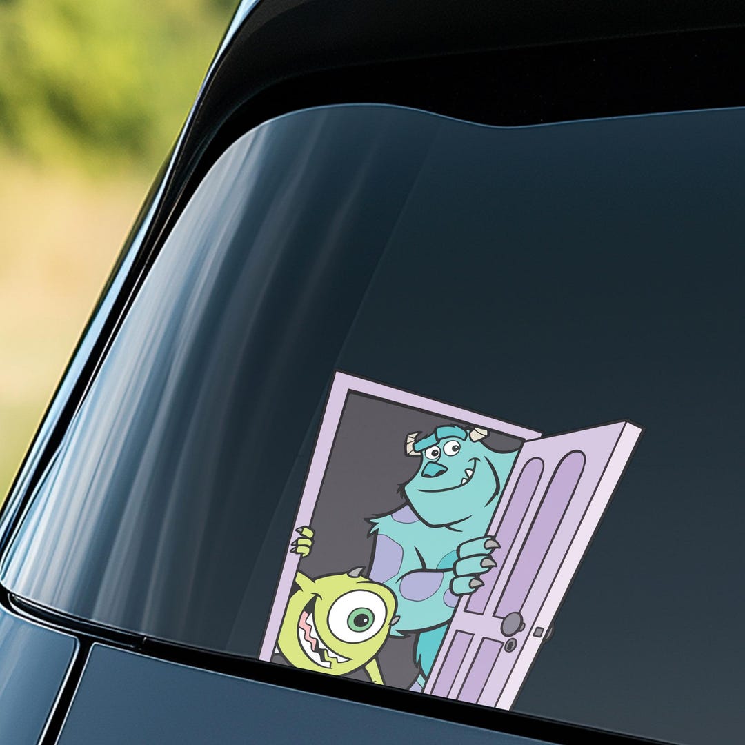 Sully Window Sticker Monsters Inc Sully and Mike Wazowski Peeker Sticker/disney Pixar ...