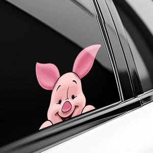 Winnie The Pooh Peekaboo Peeker Peeking Car Window Decal - Bumper Waterproof Vinyl Sticker - Disney Winnie The Pooh - Pack Stickers UNZXSK06