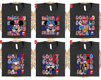 Mickey And Friends 4th Of July Shirt, Mickey Friends Shirt, Patriotic Memorial Day Tee, Disney 4th Of July, Mickey 4th July Shirt SLWA03