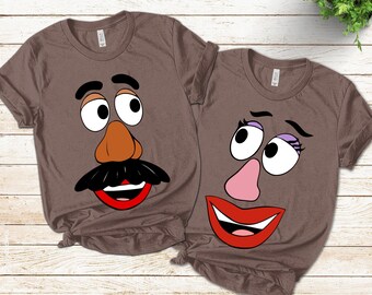 Mr Potato and Ms Potato Heads Inspired Couples Matching Shirt, Mr Potato and Ms Potato Shirt, Halloween Couple Shirt E1MR33