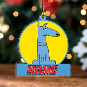 Clifford The Big Red Dog Ornament, Personalized Clifford Dog Ornament, Clifford Dog Party Ornament, Clifford Dog Ornament SKYK29