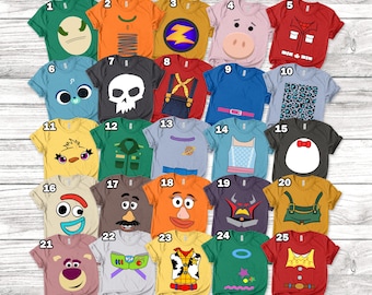 Toy Costume Inspired Tee, Halloween Cosplay Toys Costumes For Cruises, Family Trip and Group Event Shirt E1LG03