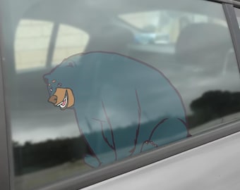 Trash Truck Peeker Sticker, Henry Keane Hank Glen Keane Trash Truck Lucas Neff Donny Brian Baumgartner Walter Jackie Loeb Stickers SLXG14