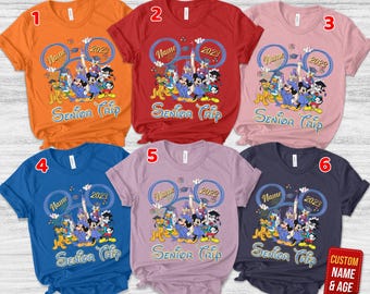 Personalized Mickey And Friends Graduate Disney Senior Trip 2026 Shirt, WDW Disneyland Graduation Class Of 2026, Tassel To The Castle SKTM09