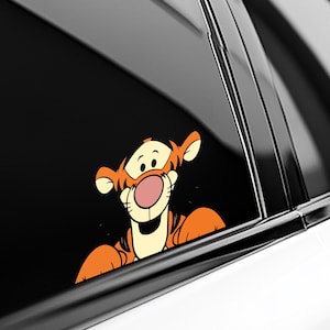 Winnie The Pooh Peekaboo Peeker Peeking Car Window Decal - Bumper Waterproof Vinyl Sticker - Disney Winnie The Pooh - Pack Stickers UNZXSK06