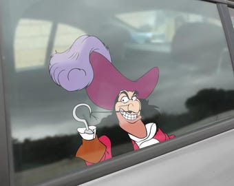 Evil Queen Ursula Maleficent Peekaboo Peeker Sticker, Peeking Car Window Decal, Bumper Waterproof, Disney Villains Pack Stickers SLXG15