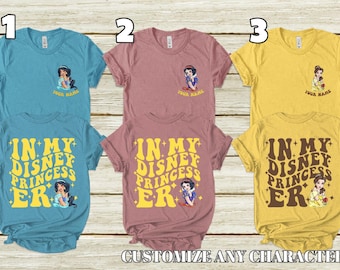 Disney Princess Shirt, In My Disney Princess Era Sweatshirt, Disneyworld Girls Trip Tee, Disneyland Vacation, Princess Matching Tee KDLT06