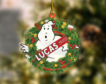 Personalized Ghostbusters Ornament, Custom Christmas Ghost Ornament, Christmas Ornament Ghostbusters Ornament, Xmas Tree Decor KBTD52