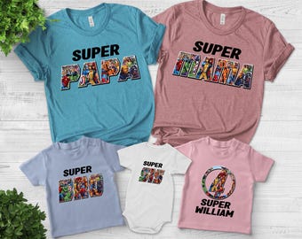 Avengers Birthday Shirt, Avengers Family Shirt, Superhero Birthday Shirt, Avengers Custom Shirt, Superhero Squad Shirt KDLT04