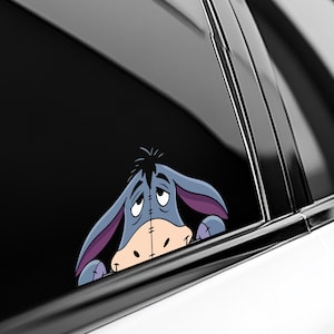 Winnie The Pooh Peekaboo Peeker Peeking Car Window Decal - Bumper Waterproof Vinyl Sticker - Disney Winnie The Pooh - Pack Stickers UNZXSK06