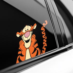 Winnie The Pooh Peekaboo Peeker Peeking Car Window Decal - Bumper Waterproof Vinyl Sticker - Disney Winnie The Pooh - Pack Stickers SLXG17