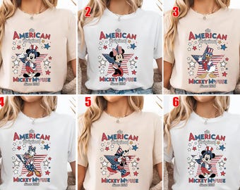 Disney 4th Of July Shirt, Disney Characters 4th Of July, Mickey 4th Of July, Mickey And Friends 4th July Tee, Disney USA Shirt SLWA04