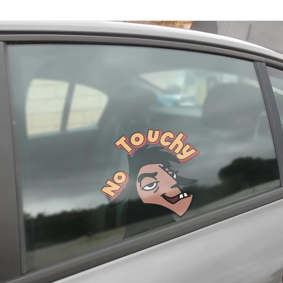 Emperor’s New Groove Kuzco Peeker Sticker – Distressed Funny No Touchy ...