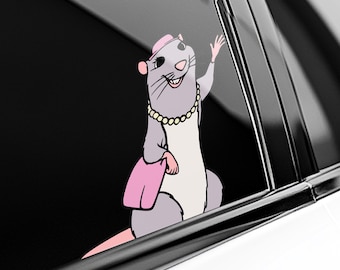 Trash Truck Peeker Sticker, Henry Keane Hank Glen Keane Trash Truck Lucas Neff Donny Brian Baumgartner Walter Jackie Loeb Stickers SLXG14