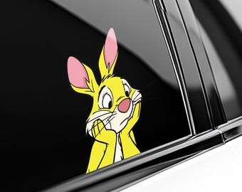 Winnie The Pooh Peekaboo Peeker Peeking Car Window Decal - Bumper Waterproof Vinyl Sticker - Disney Winnie The Pooh - Pack Stickers SLXG17