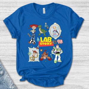Toy Story Lab Week Shirt, Lab Story Woody Buzz Jessie Tee, Funny Science STEM Gift, Researcher Technician Coworker T-Shirt AXLJ04