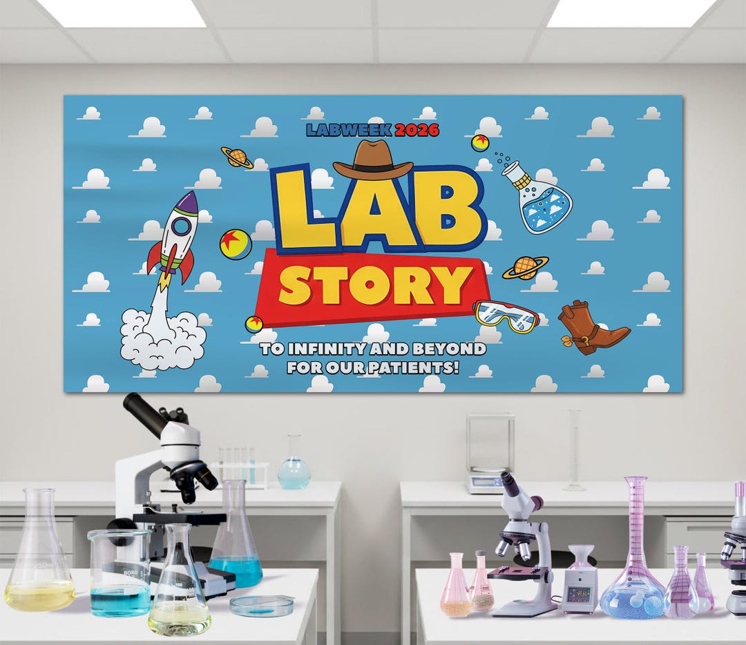 Amazon Lab Week Lab Week 2026 Banner, Lab Week Decoration, Science Lab Party Banner ...