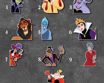 Personalized Disney Villains Cruise Magnet/Maleficent Evil Queen Cruella Jafar Hades Captain Hook Pirate Family Cruise Stateroom Door OHV310