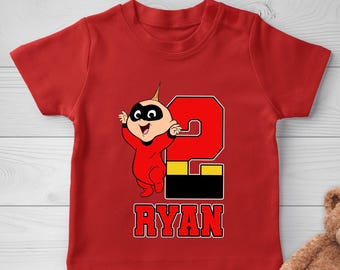 Camiseta de cumpleaños de Jack Jack de Los Increíbles, camiseta de cumpleaños de Jack Jack, camiseta de cumpleaños para niños UNYA19