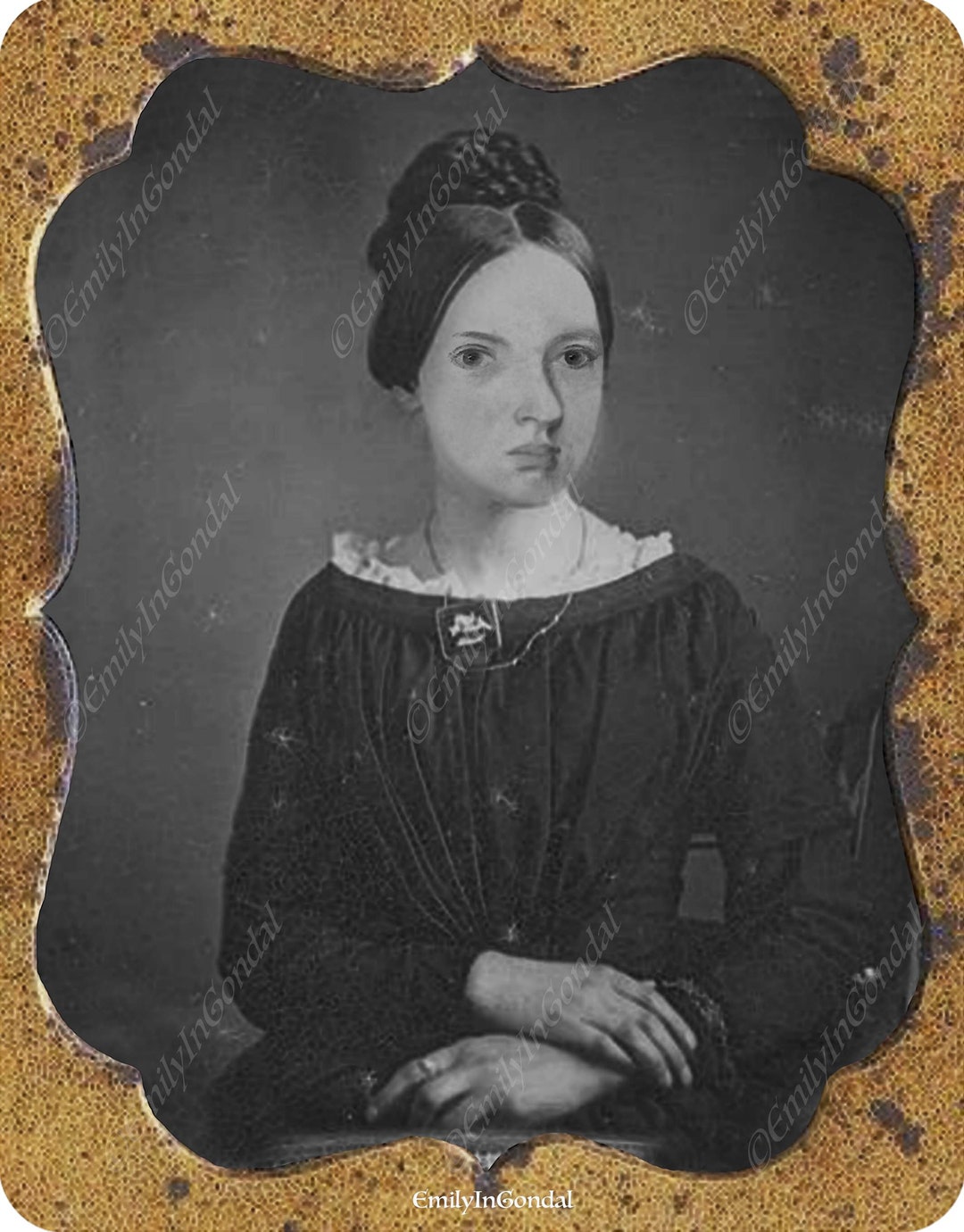 Emily Brontë Daguerreotype Artwork Print - Etsy