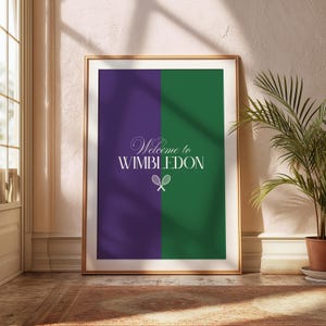 Wimbledon Tennis Poster – Wimbledon Wall Art Print - Classic Wimbledon Print - Tennis Fan Gift -  Wimbledon Tennis Print - Wimbledon 2025