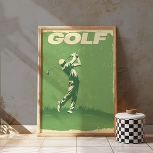 Vintage Art - Golf Wall Art - Retro Poster - Golf Print - Golf Wall Art - Retro Golfer Print - Urban Poster - Golf Wall Art - Retro Design