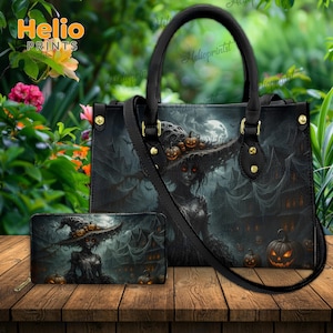Halloween Witchy Purse, Spooky Haunted House Purse, Gothic Witch Handbag, Horror Halloween Purses, Halloween Gifts, Gift For Her