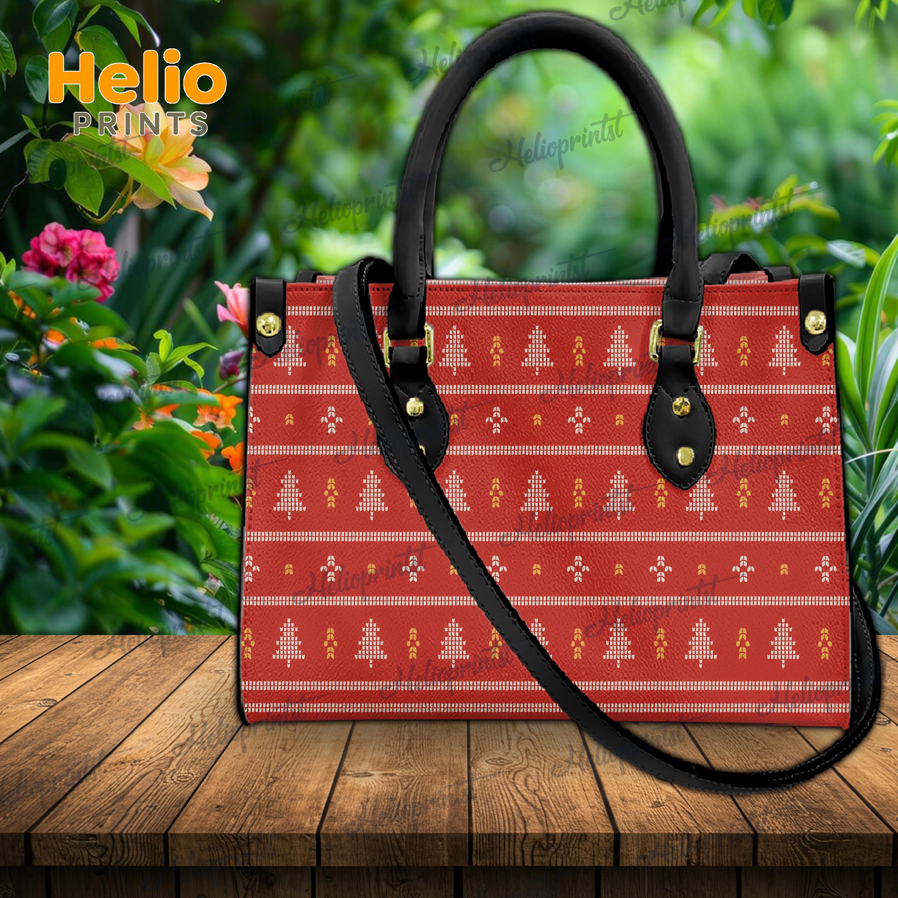 Discover Merry Christmas Leather Handbag, Christmas Purse, Christmas Leather Purse, Christmas Handbag, Christmas Leather Bags, Christmas Gift