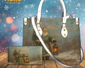 Sac à Bandoulière De Noël Pour Femme - Petit Sac à Main En Cuir