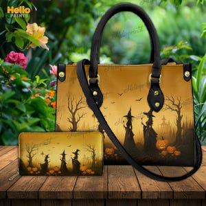 Halloween Witch Purse, Spooky Pumpkin Shoulder Bag, Gothic Witchy Handbag, Halloween Gifts, Halloween Purses, Halloween Gifts, Gift For Her