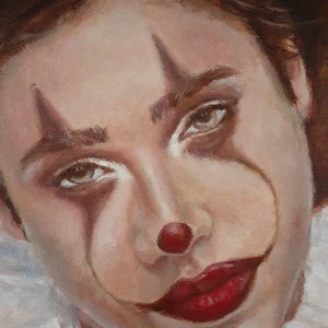 Il Pagliaccio, Portrait de clown Peinture à l'huile image 9