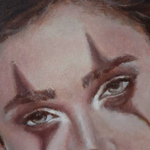 Il Pagliaccio, Portrait de clown Peinture à l'huile image 7