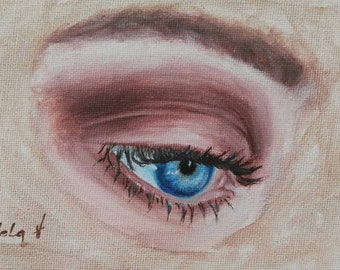An eye oil painting #14